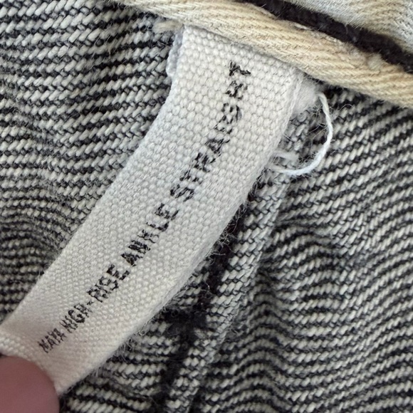 Rag and Bone Maya High Rise Straight Faded Black size 26 - Picture 8 of 11